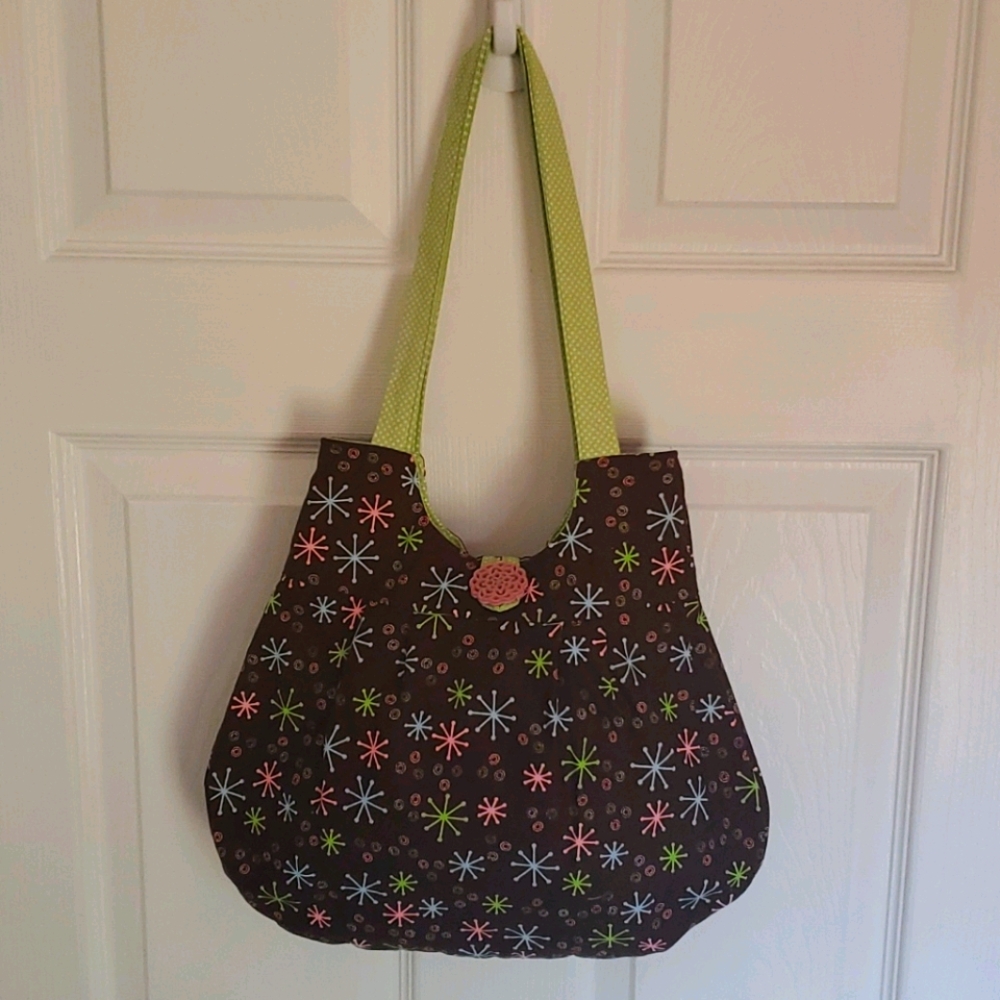 Retro purse handbag Atomic Brown Green Pink Blue